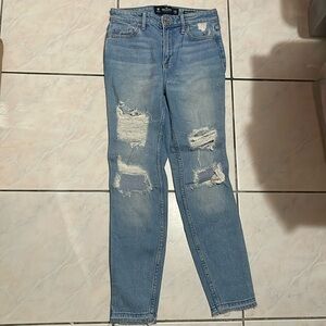 High Rise Super Skinny Crop Vintage Stretch, Hollister Jeans
